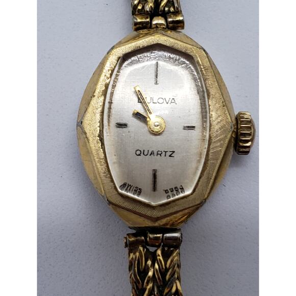 Bulova women\'s watch. Small dress watch with bracelet style band main image 5